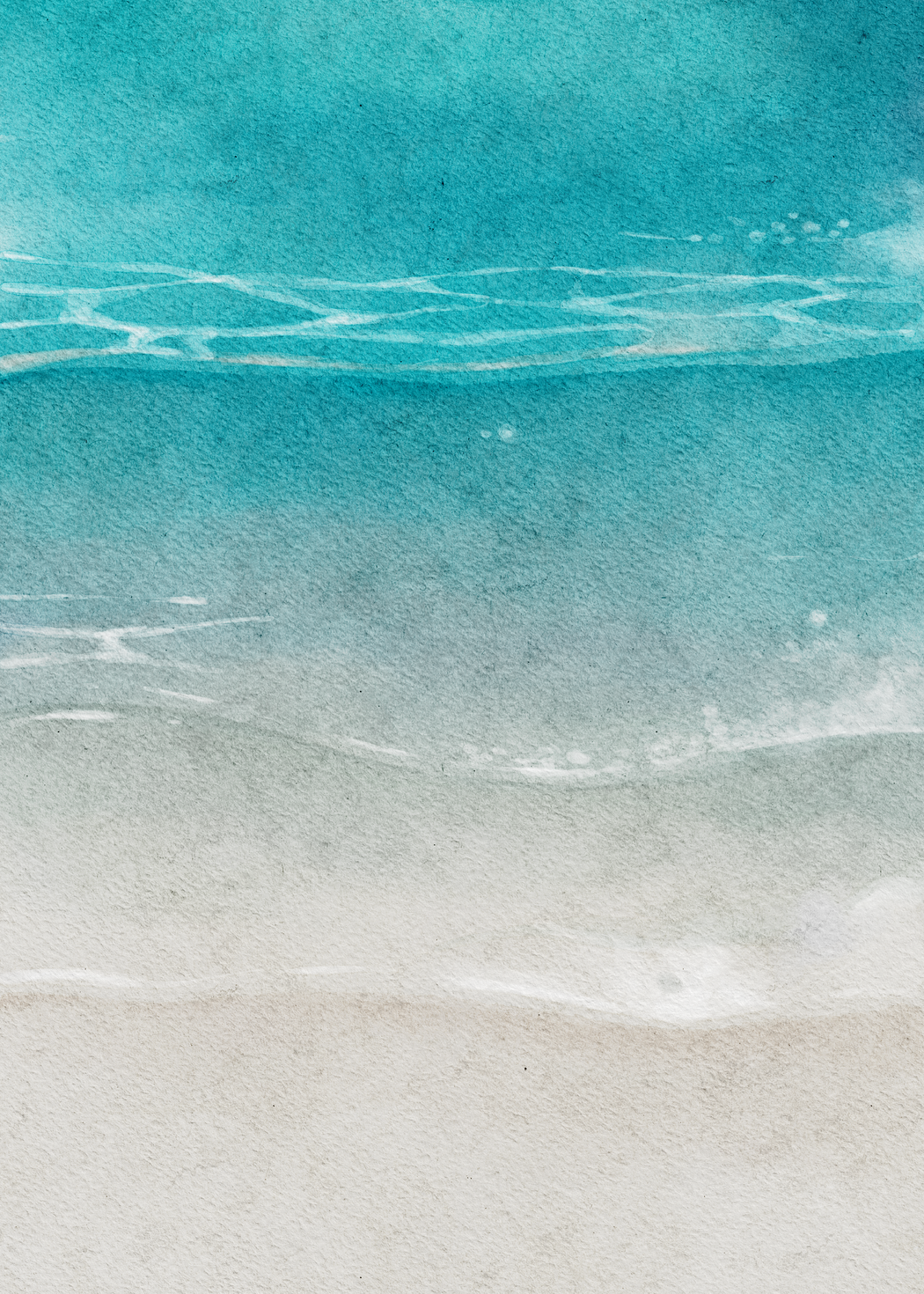 Beach Watercolor Illustration 